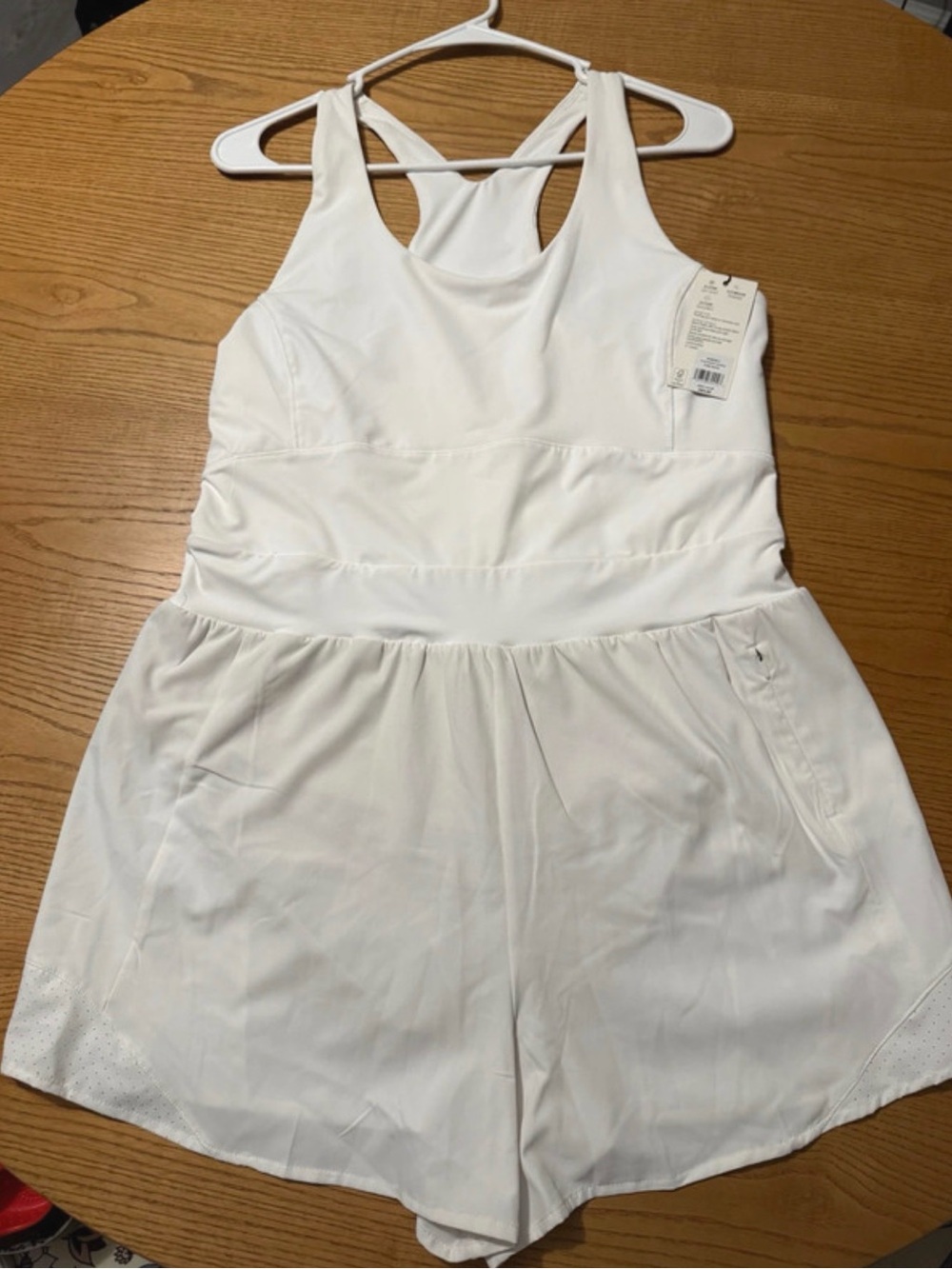 NWT Calia White Activewear Romper